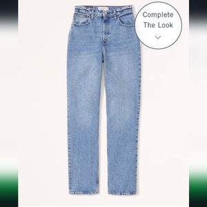 Abercrombie 90s Utra High Rise straight Jean (Curve Love)